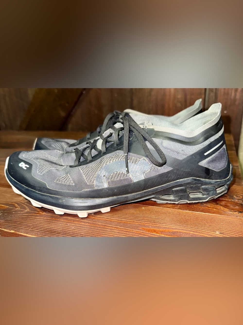 Women’s On Cloudventure Peak 3 Black/Glacier Trail Running Shoes | Size: 9